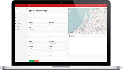 PreWatch CRM on Macbook screen